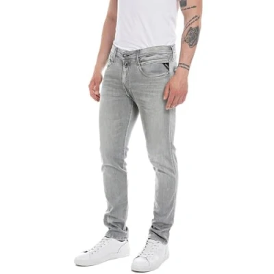 Image of Replay men&#039;s jeans with super stretch, Gray (Light 095), 29W / 34L
