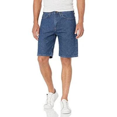 Image of Wrangler Authentics Men&#039;s Classic Relaxed Fit Five Pocket Jean Short, Stonewash Dark, 34