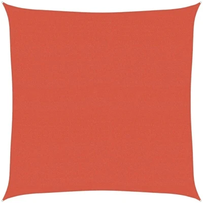 Image of vidaXL Sunshade Sail 160 g/m² Terracotta 7x7 m HDPE