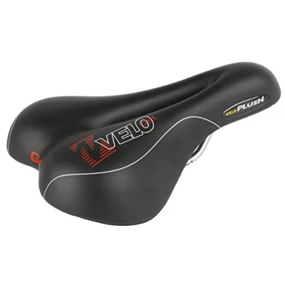 Image of VELO Plush Gel Saddle Black, L = 255 X W 177 Mm