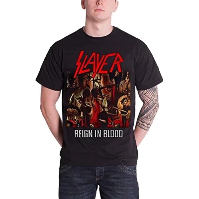 Image of Slayer Men Reign in Blood Short Sleeve T Shirt, Black, Medium