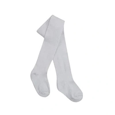 Image of E&amp;A Distribution Limited Girls Tights Baby Plain Cotton Babies Newborn Toddler 0 2 years VERY SOFT (White, 1 Years)