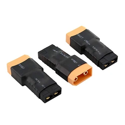 Image of OliRC 3pcs No Wires Connector: Male XT90 to Female TRX Traxxas Adapter Plug(C48 3)