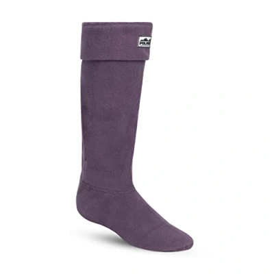 Image of Womens Thermal Fleece Welly Wellington Boot Warm Cosy Soft Wellie Socks Purple XL