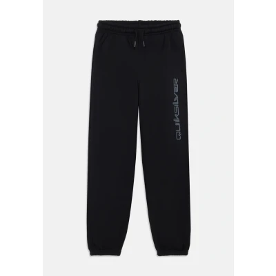 Image of Quiksilver Elastic Waist Pants Graphic Jogger Kids Boy&#039;s Black 8