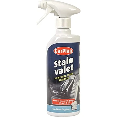 Image of CarPlan Stain Valet Powerful Remover for Drinks, Food, Ink, Gum and Oil, 600 ml