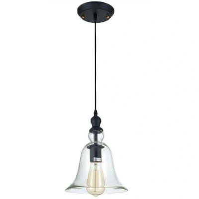 Image of Paris Dome Pendant Ceiling Light Black, E27