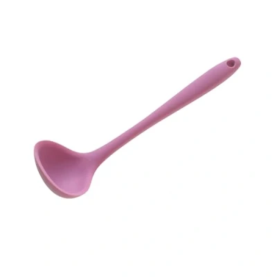 Image of Wiltshire Mini Silicone Ladle, Cooking &amp; Soup Serving Spoon, Heat Resistant Utensil, Non Stick, Scratch, Studio Pink, 21x6.3x5cm