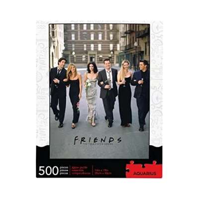 Image of NMR Distribution 62172 Friends (TV Series) Wedding 500pc Jigsaw Puzzle (nm), Black