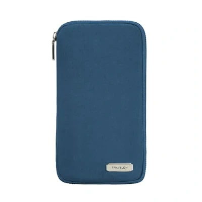 Image of Travelon RFID Blocking Family Passport Zip Wallet, Ocean, One Size, Wallet