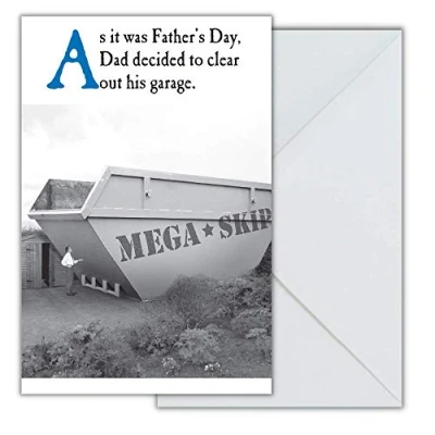 Image of Dad Skip Humour Father&#039;s Day Card, Fathers Funny Cards, Card For Dad,