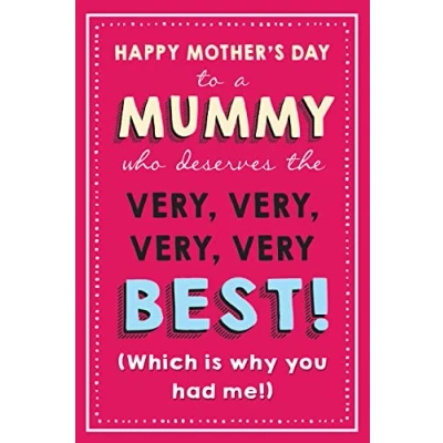 Image of Mummy Mother&#039;s Day Card Funny, Mummy, Mothers Card, Cards, Cards