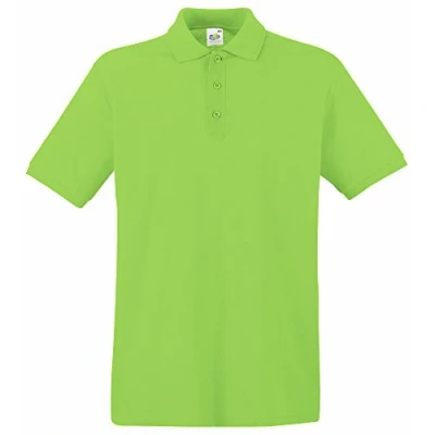 Image of Fruit Of The Loom Premium men&#039;s Polo shirt in Green