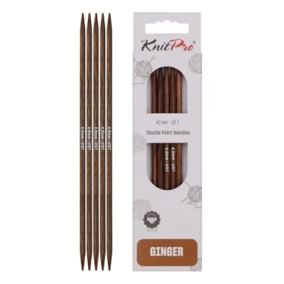 Image of KnitPro Knitting Pins, Wood, Assorted, 4.5mm