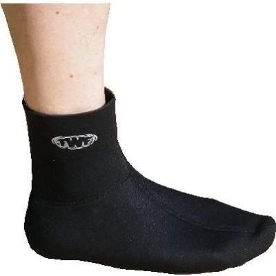 Image of (XXS) twf Fin Socks. 3mm Neoprene Wetsuit sock for bodyboard or snorkelling fins / flippers. Full Range Of Sizes