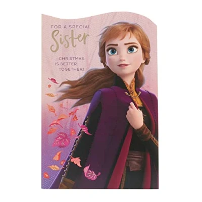 Image of Disney Frozen Christmas Card for Sister Anna Design