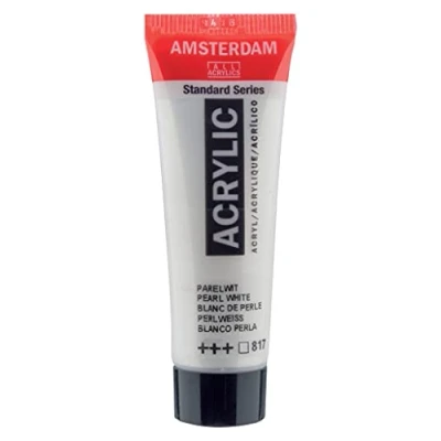 Image of Amsterdam Royal Talens Acrylic Pearl White 20ml Colours and Sizes 6.67 ml (Pack of 3)