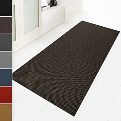 Image of Floordirekt Dirt Trapper Mat, 100 x cm, Brown, Ideal as a Tailor Made Rug, Hallway Runner, Kitchen Rug Washable, Non Slip, Clean Sold by the Metre (Hong Kong)