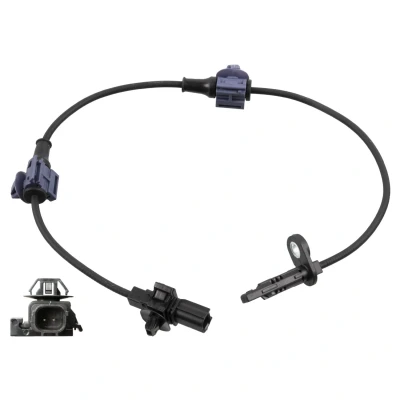 Image of 57470T0GA01 ABS Sensor FEBI BILSTEIN 175913 Rear Axle Right 500mm HONDA: CR V 3, 4