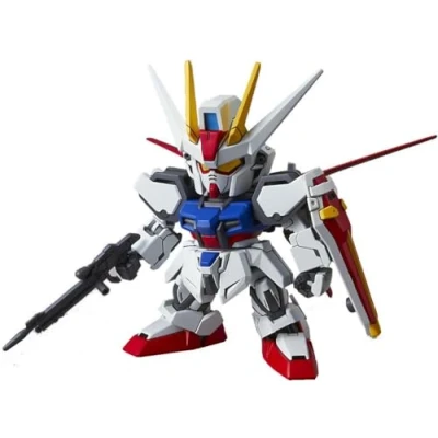 Image of Bandai Hobby Maquette Gundam 002 Aile Strike Gunpla SD EX STD 8cm 4573102656162