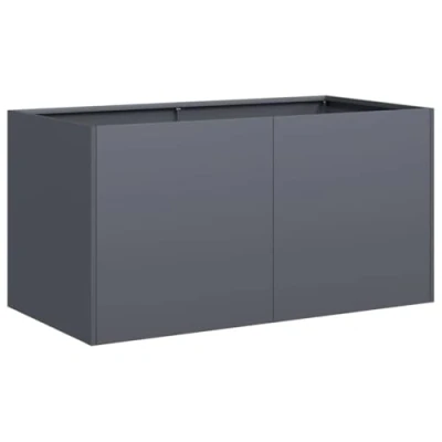 Image of vidaXL Planter Anthracite 80x40x40 cm Cold rolled Steel