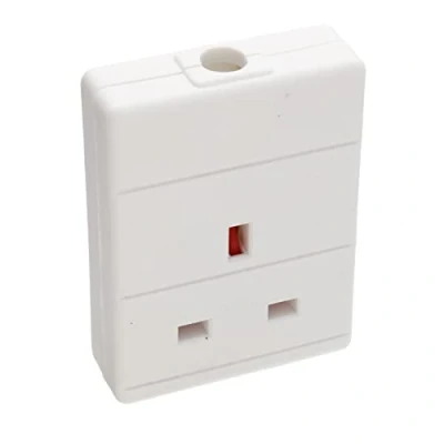 Image of kenable 13A Mains Power UK Rewireable Single Gang 1 Way Extension Socket White