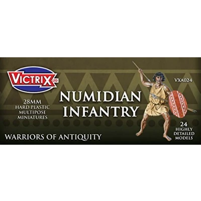Image of Victrix VXA024 Numidian Infantry 24 Figure Set 28mm Plastic Miniatures Warrior of Antiquity