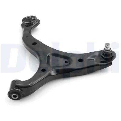 Image of 545012P000, 545012P100 Suspension Arm DELPHI TC4637 with ball joint Front Axle Right, Lower Control Sheet Steel KIA: SORENTO 2