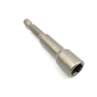 Image of (Pack of 2) Impact Quality 8mm (5/16&quot;) Tek Screw Driver bit Adaptor Roofing cladding tech
