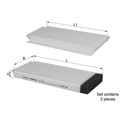 Image of 70371477 Pollen Filter MAHLE ORIGINAL LA 450/S Particulate 227,0mm 97mm 20,0mm
