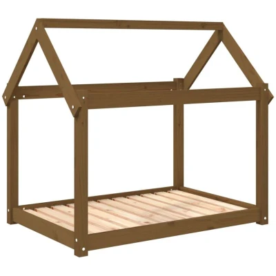 Image of vidaXL Dog Bed Honey Brown 101x70x90 cm Solid Wood Pine