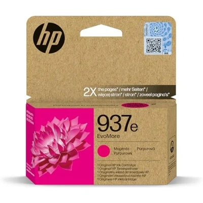Image of HP 937e EvoMore Magenta Original Ink Cartridge