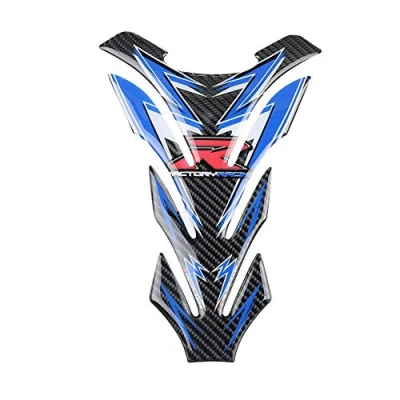 Image of Aramox Tank Sticker,Carbon Fiber Motorcycle Fuel Oil Gas Pad Protector Sticker Decal