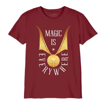Image of HARRY POTTER Boy&#039;s Bohapomts160 T Shirt, Burgundy, 10 Years
