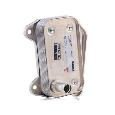 Image of 05080402AA, 05183940AA, 5080247AA, 5080402AA, 5183940AA Oil Cooler MAHLE ORIGINAL CLC 52 000P without gasket/seal MERCEDES BENZ: Sprinter 3 T Van