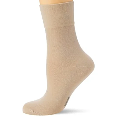 Image of Nur Die Women&#039;s Damen Feine Komfort Socke, Grey (Beige 586), 6/8