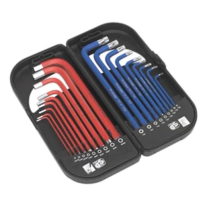 Image of Sealey Premier TRX Star* &amp; Ball End Hex Key Set, 18pc Long Anti Slip