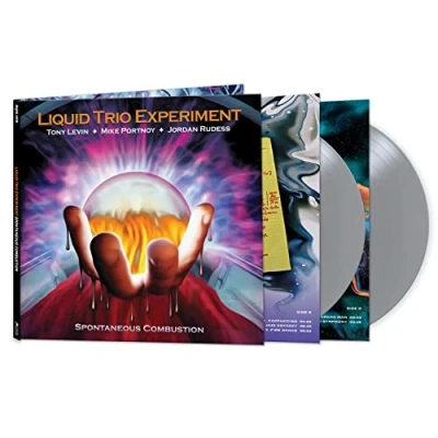 Image of Liquid Tension Experiment Spontaneous Combustion Silver vinyl Sealed 2022 USA 2 LP set CLO2731