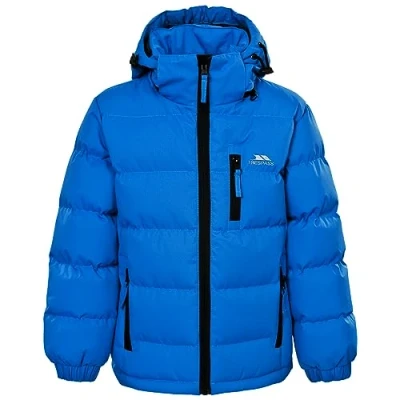 Image of Trespass Tuff, Blue, 5/6, Waterproof Jacket with Removable Hood for Kids / Boys, Age 5 6, Blue