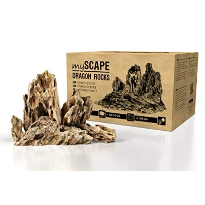Image of ARKA Aquatics myScape Rocks Dragon Stones Natural Rock for Unique Aquascapes in Any Freshwater Aquarium and Terrarium Ideal Widths up to Approx. 100 cm 10 kg L