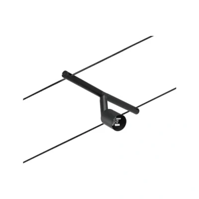 Image of Paulmann 94447 CorDuo Cable System Spot Lighting Salt DC, Max 10 Watt Extendable Lamp Matt Black Plastic GU5.3 Wire Without Bulbs