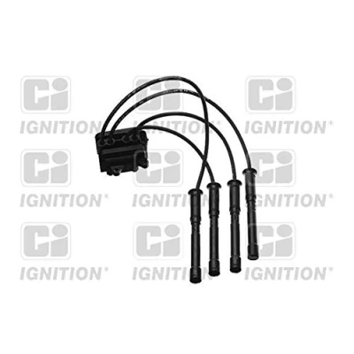 Image of 8200025256, 8200051128, 8200084401 ignition coil QUINTON HAZELL XIC8195 4 pin connector with cable RENAULT: CLIO 2, 3, Kangoo I