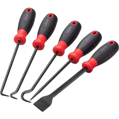 Image of Set di ganci e raschietti ViGOR V5045, per la rimozione l&#039;inserimento O Ring anelli tenuta, adesivi, dei tappi protezione dai perni Delle ruote