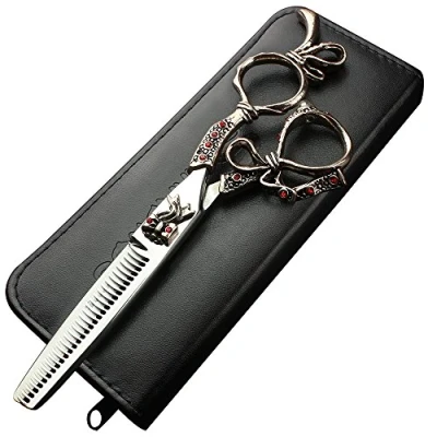 Image of 6 inch Professional Hair Clippers, Stainless Steel Sharp Specialized for Hairdressers (6 thinning Scissors B)