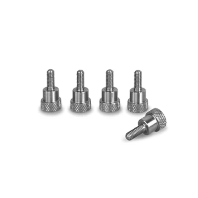 Image of PrecisionGeek Thumb Screws Shoulder M3 x 10mm thread, Stainless Steel, Head diameter, Knurled, Total L=20mm Set of 5 pieces