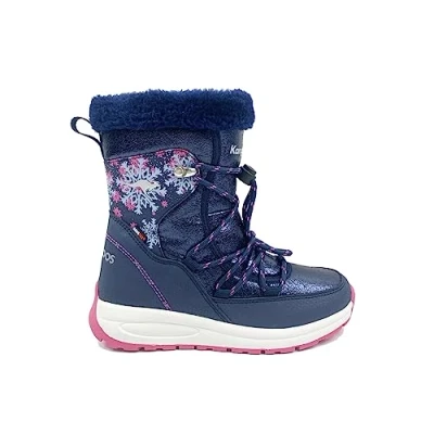 Image of KangaROOS Women&#039;s K PE Snooze RTX Snow Boot, dk navy/daisy pink, 5.5 UK