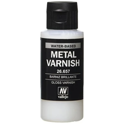 Image of Vallejo VAL26657 Color Gloss Metal Varnish 60ml, 60 ml (Pack of 1)