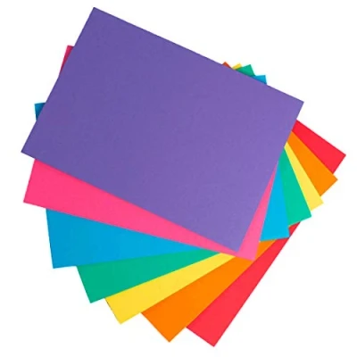 Image of House of Card &amp; Paper A2 220 gsm Rainbow Colored Pack 50 Sheets (Assorted Colors)