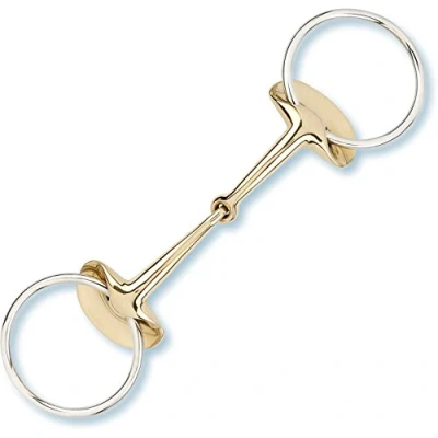 Image of Stubben Golden Wings Single Jointed Snaffle Bit