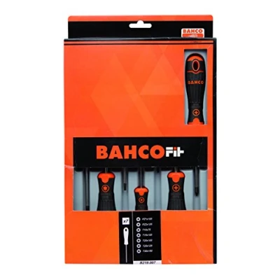 Image of Bahco B219.007 &quot;Fit&quot; Pz/Torx Screwdriver Set, Multi Colour